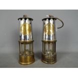 Two Protector Lamp & Lighting Co Ltd Type 6 safety lamps,