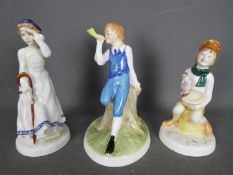 Royal Doulton - Three figurines from the Nursery Rhymes Collection comprising # HN3035 Little Boy