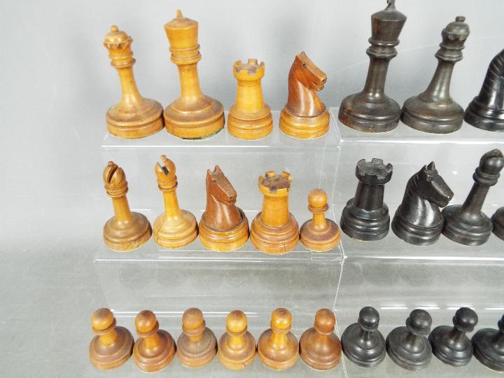 A complete chess set, pieces with weighted bases, - Image 2 of 3