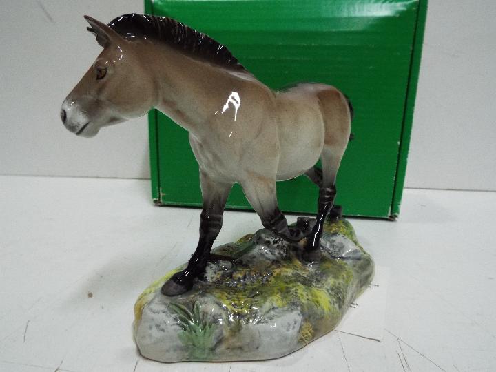 John Beswick - Przewalski's Wild Horse - 649/1000. Box and certificate. 17cm high. - Image 3 of 4