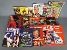 Lot to include a complete Panini Football 78 sticker album and a quantity of sporting related