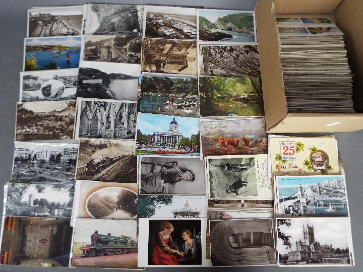 Deltiology - in excess of 500 mainly early period UK topographical postcards to include street