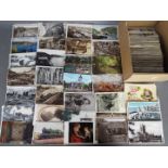 Deltiology - in excess of 500 mainly early period UK topographical postcards to include street