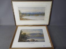 William Taylor Longmire (1841-1914), watercolour lake district landscape scene,