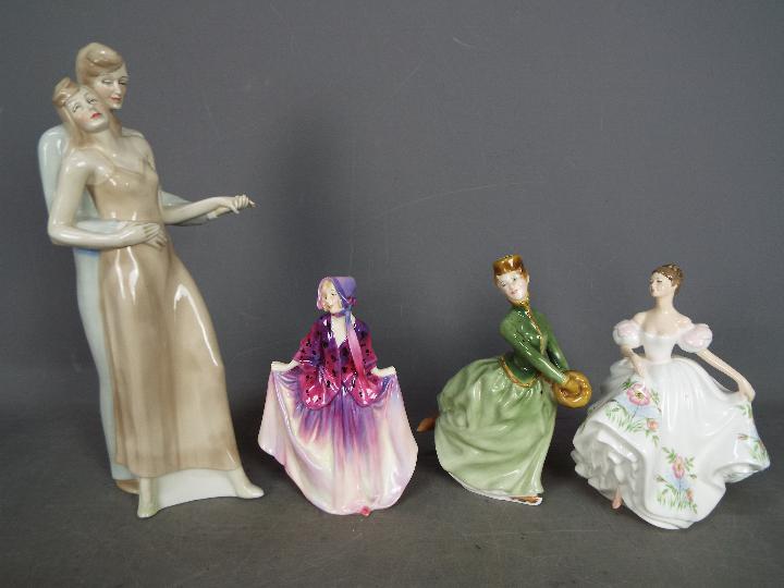 Royal Doulton - Three lady figurines comprising Lucy # HN3653,