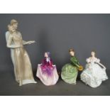 Royal Doulton - Three lady figurines comprising Lucy # HN3653,