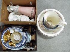 A mixed lot of ceramics to include Royal Worcester, Grays Pottery, Myott, Adderley and similar.