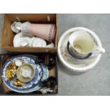 A mixed lot of ceramics to include Royal Worcester, Grays Pottery, Myott, Adderley and similar.