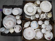 A mixed lot of various dinner and tea wares to include, Royal Albert, Royal Doulton,