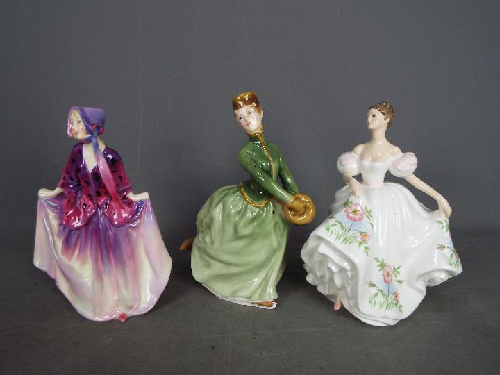 Royal Doulton - Three lady figurines comprising Lucy # HN3653, - Image 2 of 5