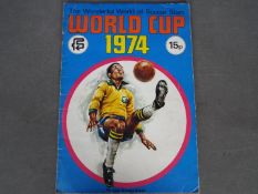 Football Sticker Album - The Wonderful World Of Soccer Stars - World Cup 1974 Picture Stamp Book,
