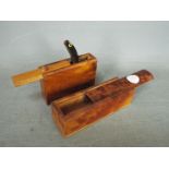 A burr walnut boxes, size 9 cm,