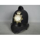 Vintage Oldham Police helmet.