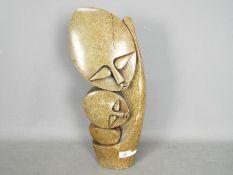 Ethnographica - A tribal, polished stone carving,