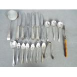 Lot to include four silver handled butter knives,