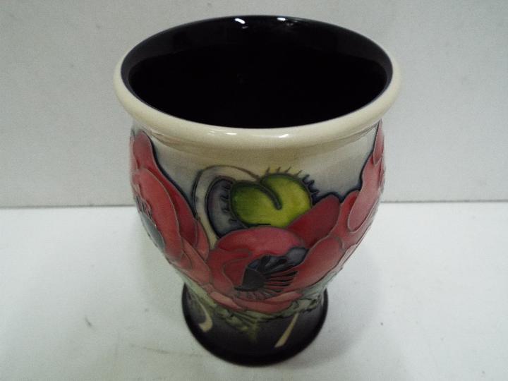 Moorcroft - a Moorcroft "Yeats" poppy vase issued in a limited edition 23/56, red, black, - Image 2 of 3