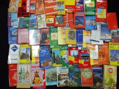 A collection of maps and tourist guides.