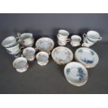 A collection of tea wares comprising 19 pieces of Paragon 'Victoriana Rose' and 18 pieces of Crown