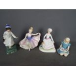 Royal Doulton - Four figurines comprising two from the Nursery Rhymes Collection to include #