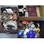 A mixed lot to include ceramics, glassware, plated ware, royal commemorative literature,