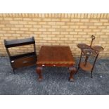 Lot to include and occasional table with