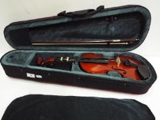 Allieri - Violin in case with bow.