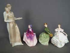 Royal Doulton - Three lady figurines com