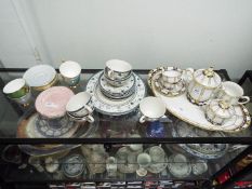 A collection of mixed tea wares to include Konigl. pr.