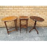 Three occasional tables.