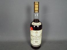 Macallan - A 75cl bottle of Macallan 10 Year Old 100 Proof single malt whisky, 57% ABV,