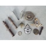 Metal Detector Find - A varied collection of items to include coins, miniature cannon models,