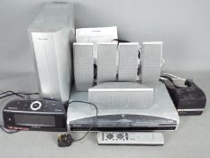 A Pioneer speaker system and DVD receiver,