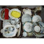 A mixed lot to include ceramics, plated ware and similar, two boxes.