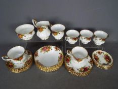 Royal Albert - a six-place setting tea set decorated in the Old Country Roses pattern (random