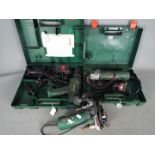 Lot to include a Bosch POF 500A plunge router,