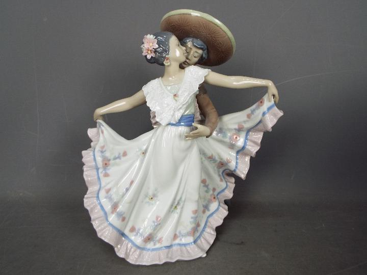 Lladro - A large Lladro figural group entitled Mexican Dancers, # 5415,