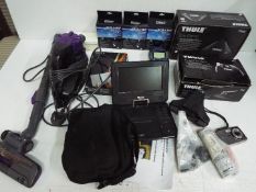 Lot to include a Thule Evo Clamp kit # 7105, a Thule Rapid System kit, Russell Hobbs vacuum cleaner,