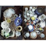 A mixed lot, predominantly ceramics to include Doulton Burslem twin handled cup,