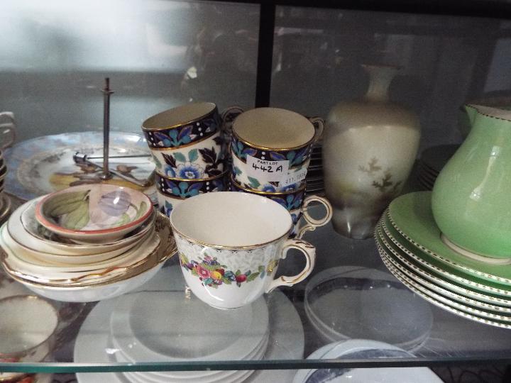 A mixed lot of tea wares to include Wedgwood, Colclough and similar. - Image 3 of 4