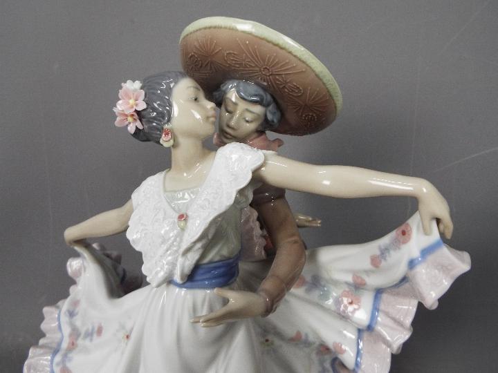 Lladro - A large Lladro figural group entitled Mexican Dancers, # 5415, - Image 2 of 4