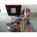 Panel Beating Tools. Sykes Pickavant Hammers, Welders Mask and various other related items.