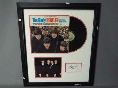 The Beatles - Framed autograph montage comprising a photograph,