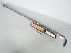 Lot to include a silver mounted walking stick, Morden Everpoint gold filled propelling pencil,