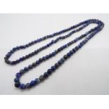 Gemporia - a 130ct Sari-i-Sang Lapis Lazuli Graduated Bead Necklace weight 26.