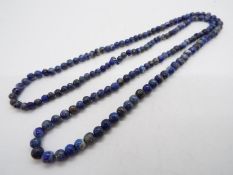 Gemporia - a 130ct Sari-i-Sang Lapis Lazuli Graduated Bead Necklace weight 26.