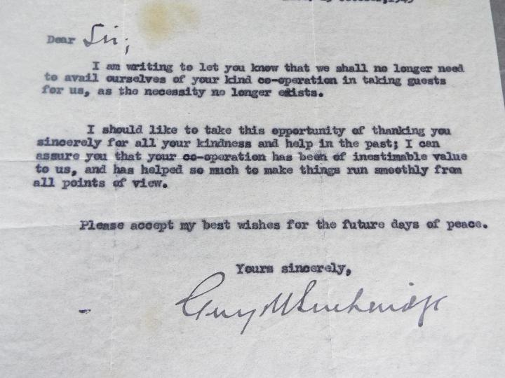 World War Two (WW2) espionage correspondence - an orginal handwritten note from 'Christine Collard' - Image 5 of 7