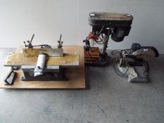 Bench Tools - Planer, Drill and circular saw.