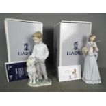 Lladro - Two boxed figurines comprising # 6902 My Faithful Friend and Collector's Society model #