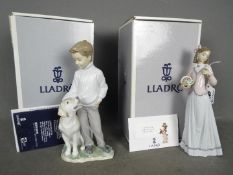 Lladro - Two boxed figurines comprising # 6902 My Faithful Friend and Collector's Society model #