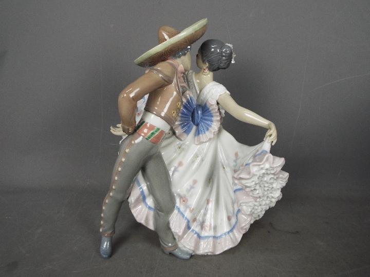 Lladro - A large Lladro figural group entitled Mexican Dancers, # 5415, - Image 3 of 4